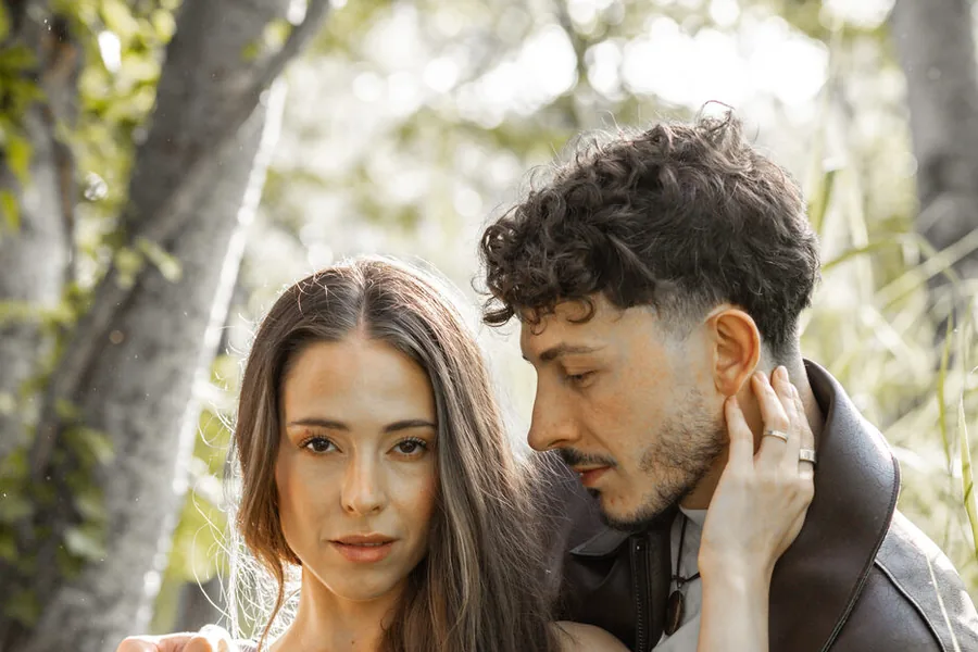 Michael and Mayra, a quiet moment together